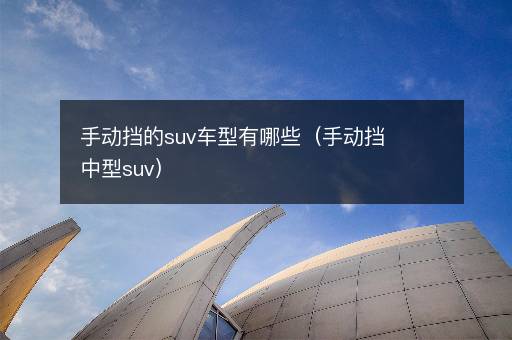 手动挡的suv车型有哪些（手动挡中型suv）