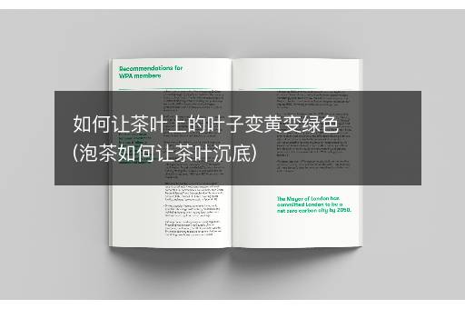 如何让茶叶上的叶子变黄变绿色(泡茶如何让茶叶沉底)